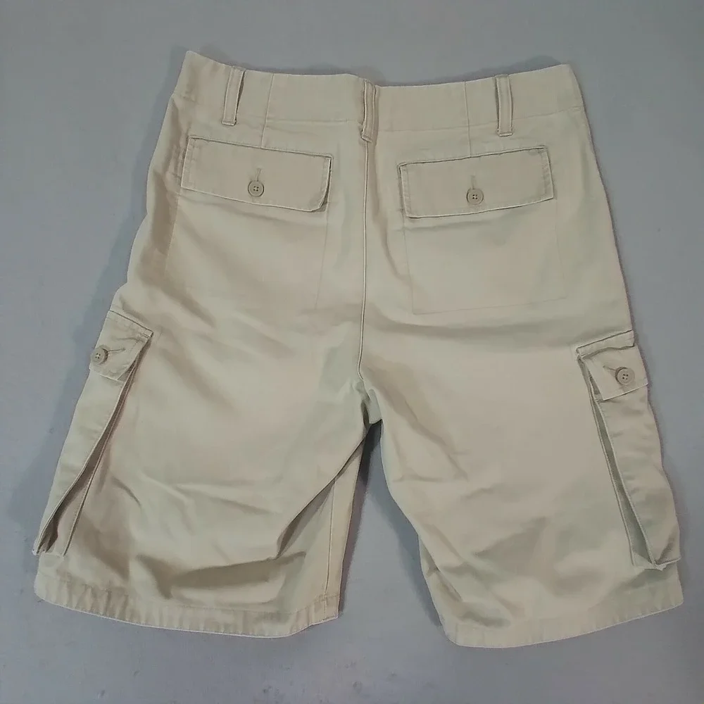Banana Republic cargo shorts men's 31 x 11 khaki tan cotton Outdoor hiking Urban